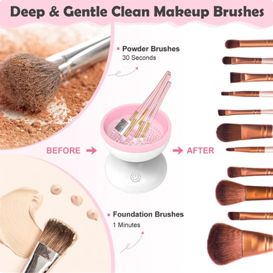 LIMPIADOR DE BROCHAS DE MAQUILLAJE ELÉCTRICO